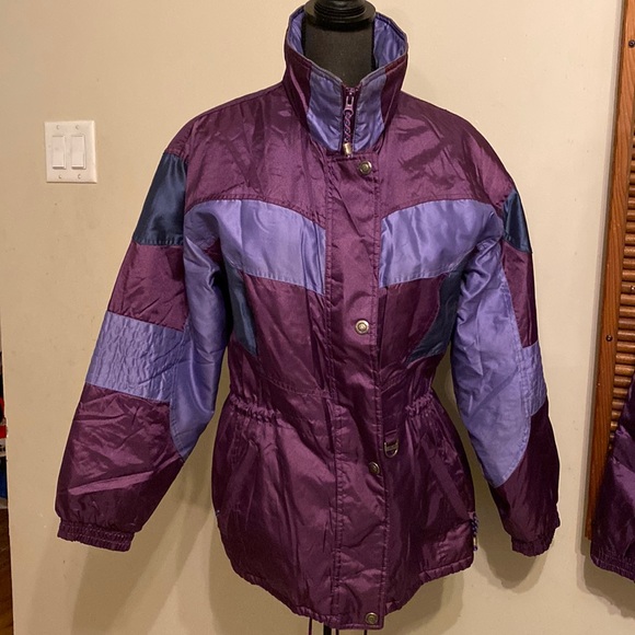 Vintage Etirel Snowmobile Two Pieces Snowsuit lady’s size 10 - Picture 3 of 16